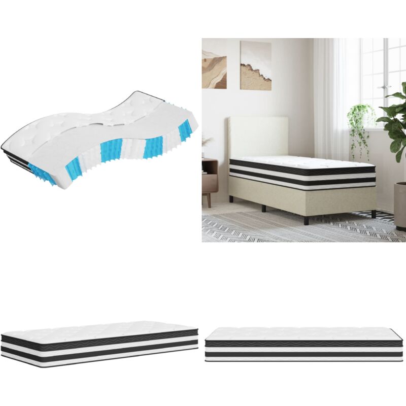 Matratze Taschenfederkern Mittel 70x200 cm - Taschenfederkernmatratze - Matratze - Doppelbettmatratze - Federkernmatratze - Mittelharte Matratze