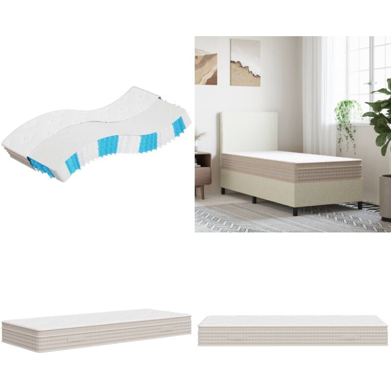 Matratze Taschenfederkern Mittel 90x200 cm - Federkernmatratze - Taschenfederkern - Matratze 90x200 - Matratze Mittelhart - Bettwäsche - Home & Living