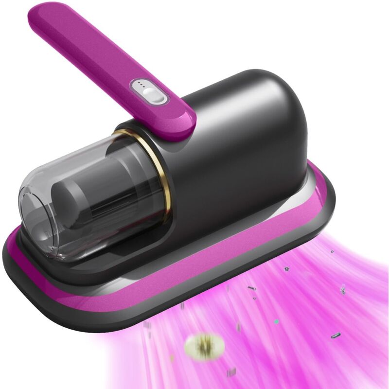 Matratzenstaubsauger, Bettstaubsauger mit UV-Licht, kabelloser Handstaubsauger mit waschbarem Filter für Matratzen, Betten, Sofas, Kissen und Teppiche