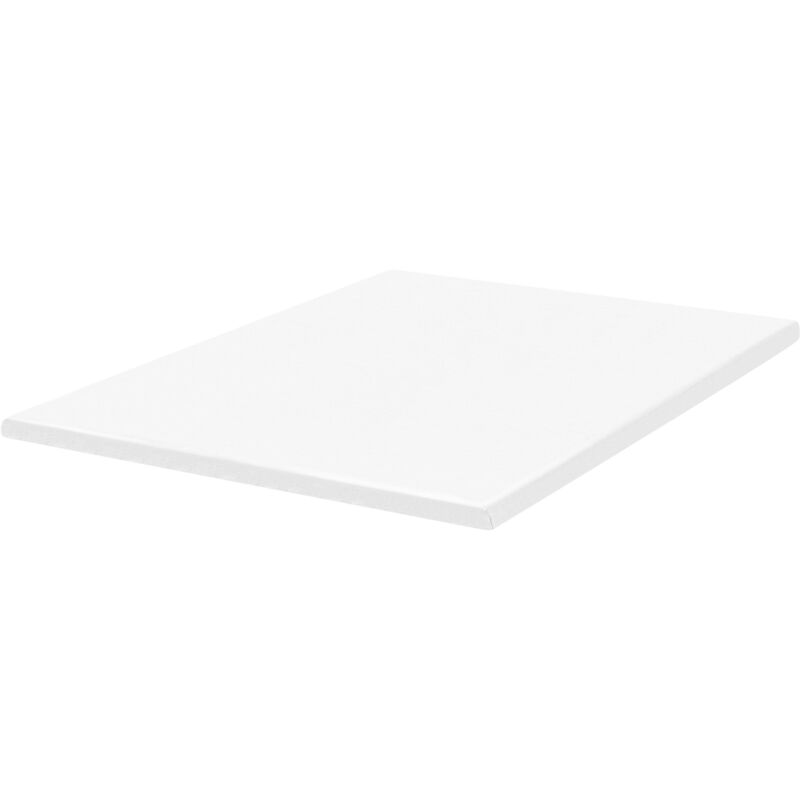 Matratzentopper Weiß PU-Schaum 180 x 200 cm Polyester Bezug Komfort Schaumtopper