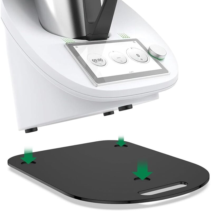 Sjqka - Mattes Acryl-Gleitbrett für Thermomix TM6 TM5: Schieber für einfache Bewegung, Zubehör für Thermomix-Küchenmaschine, schnelle Bewegung