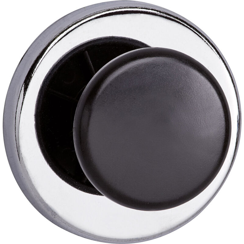 Maul - Kraftmagnet (ø x h) 67 mm x 33 mm rund, mit Griffknopf Silber, Schwarz 1 St. 6155096