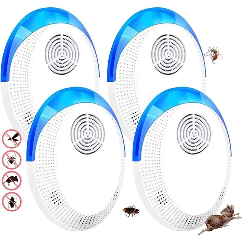 Odipie - Mäuseabwehr, Ultraschall-Mückenschutz, Ultraschall-Mäuse und Ratten, Ultraschall-Anti-Mäuse-Gerät, vertreibt Kakerlaken, Ameisen, Nagetiere