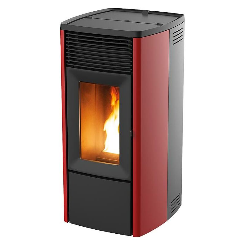 MCZ - Pelletofen wassergeführt ego Hydromatic Air M2+ 11,9kW Bordeaux Holzpellets