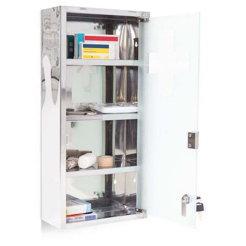 Medizinschrank aus edelstahl