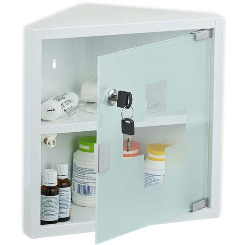 Medizinschrank mit glastur