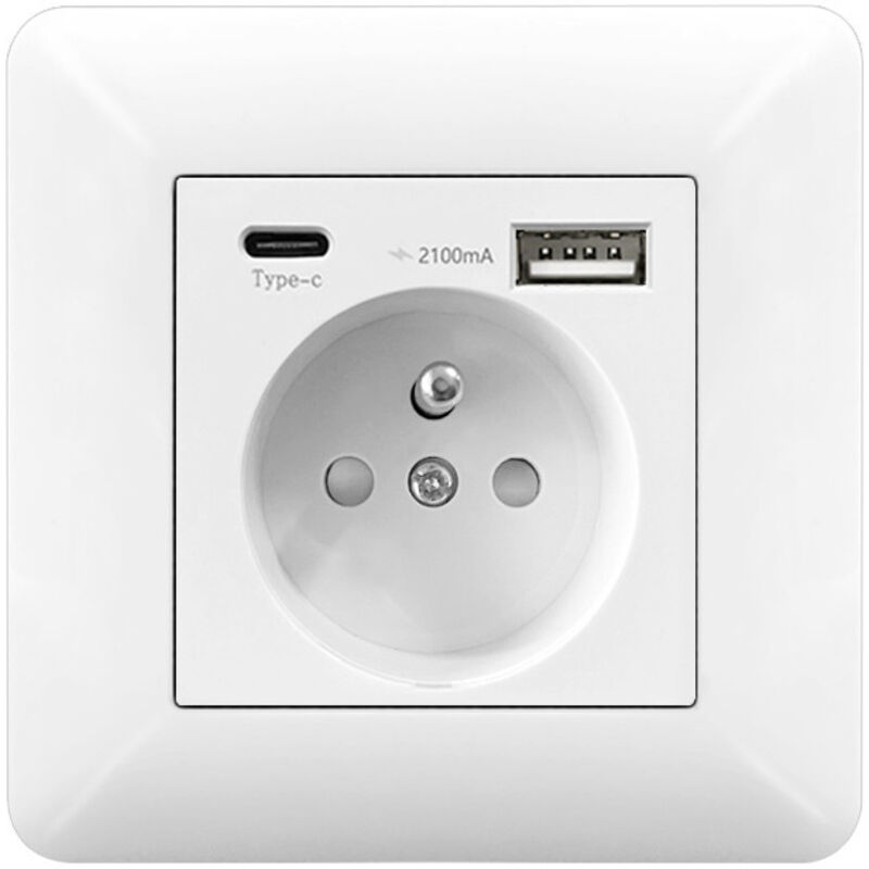 Mehrfach Steckdose Wand mit USB und USB C 16A – Unterputz Steckdose