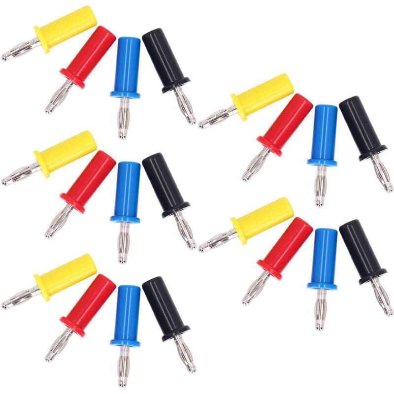 Sätze 4-mm-Bananenstecker Messing-Zubehörset für Maschinen und Anlagen J.10013,