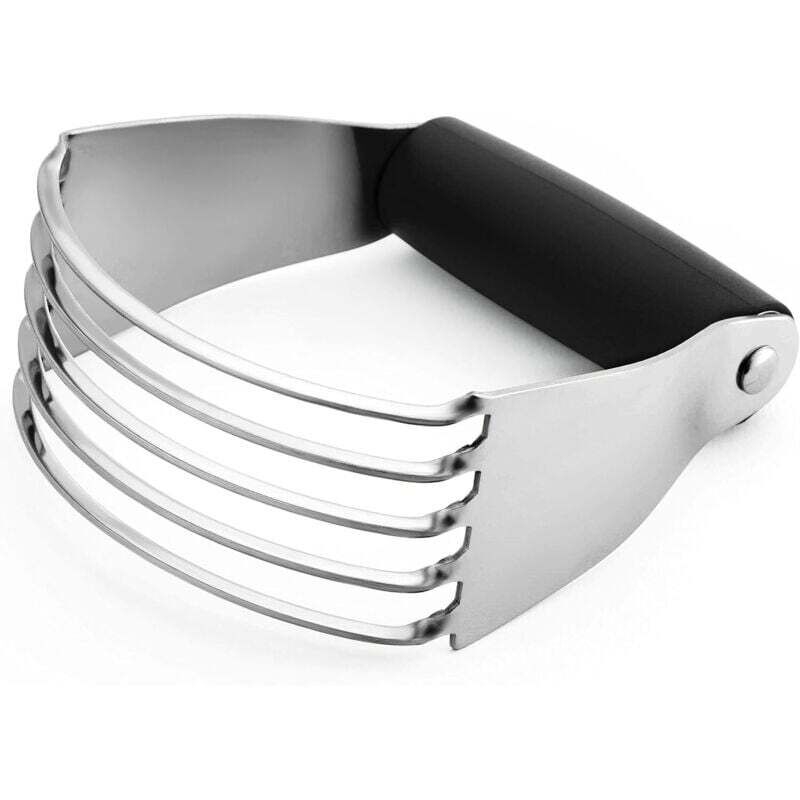 Mélangeur à pâte, coupe-pâtes professionnel haut de gamme, équipé de lames robustes en acier inoxydable, taille moyenne, noir.