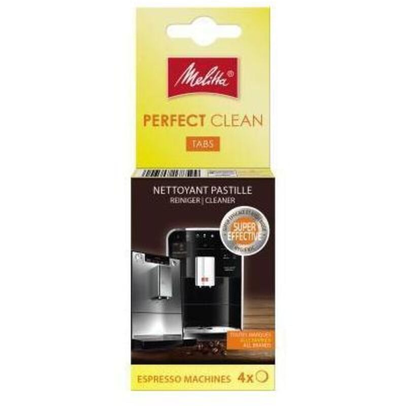 Melitta - Reinigungstablette Perfect Clean Espressomaschine 4 x 1,8 g/Pack.