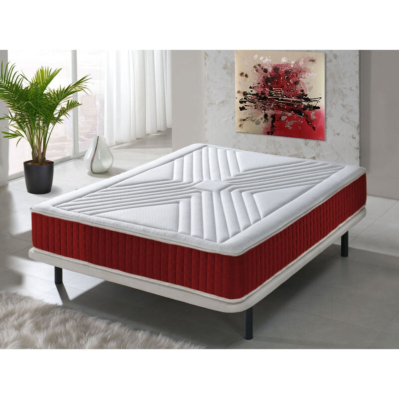 Materassiedoghe - Memory Foam Matratze - 25 cm hoch - 5 cm Memory Foam - Orthopädie - 13 Komfortzonen - 200x200