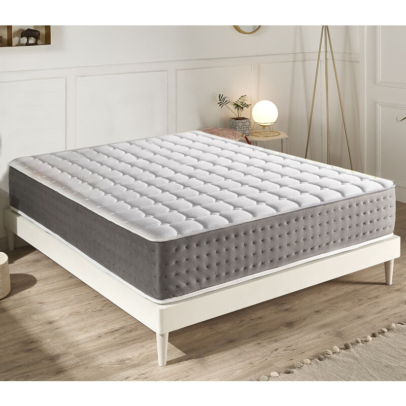 Materassiedoghe - Memory Foam Matratze - Höhe 30 cm - 13 Komfortzonen - 5 cm Memory Gel - Elastisch und nicht verformbar 200x200