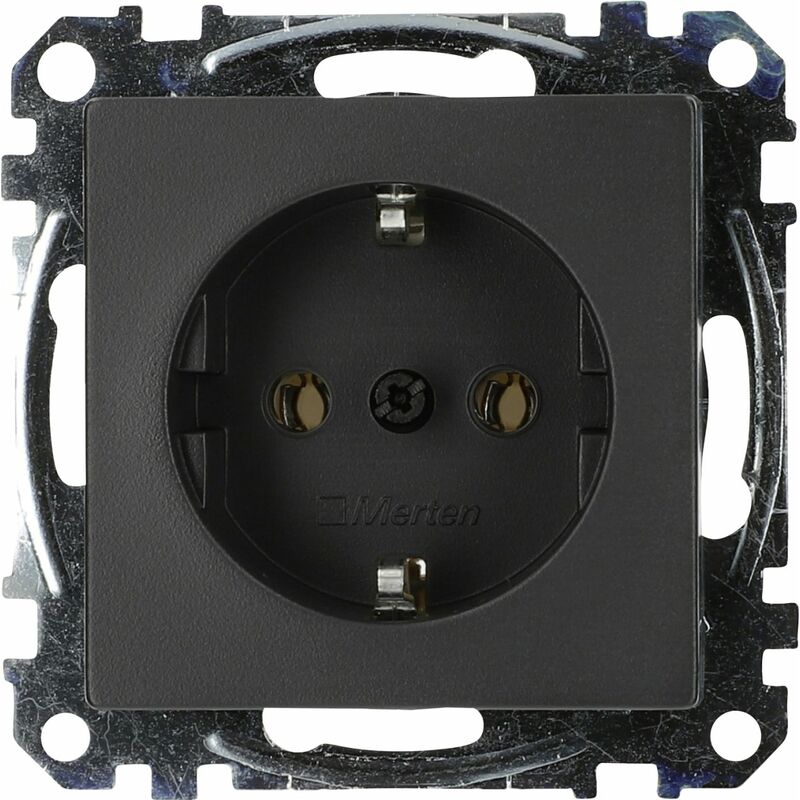 Merten Steckdose System M, anthrazit, MEG2301-0414 Steckdose
