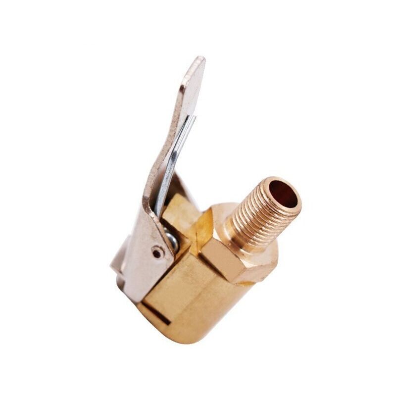 Messing-Aufblasdüse, Luftpumpenklemme, Autoreifen-Ventiladapter, Aufblasventil-Anschlussklemme, Anschlussadapter Ymyny