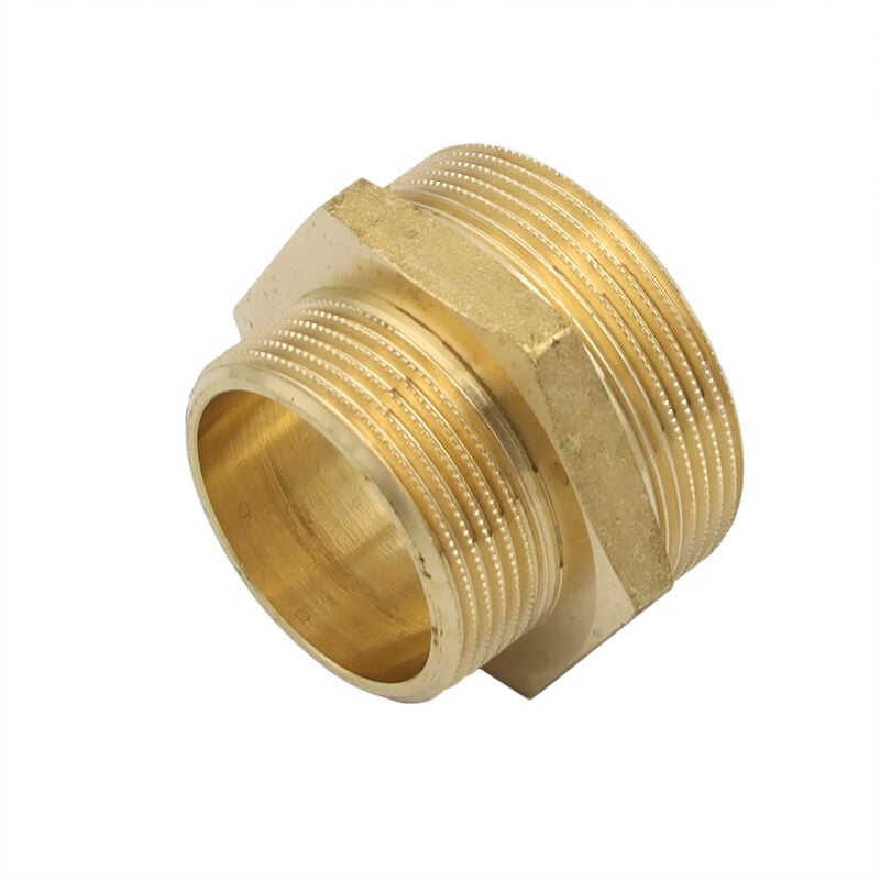 General Fittings - Messing Reduziernippel 1 1/2' auf 2 Zoll Übergangsnippel Reduzierung