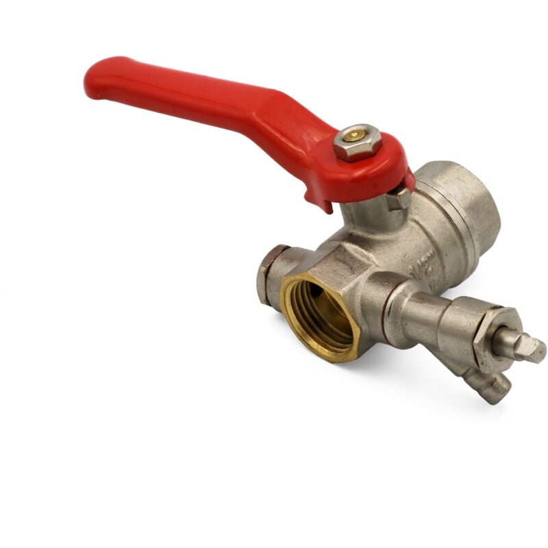 Stabilo Sanitär - Messing Kugelhahn 1/2 Zoll DN15 Kugelventil Absperrhahn Entlüftung