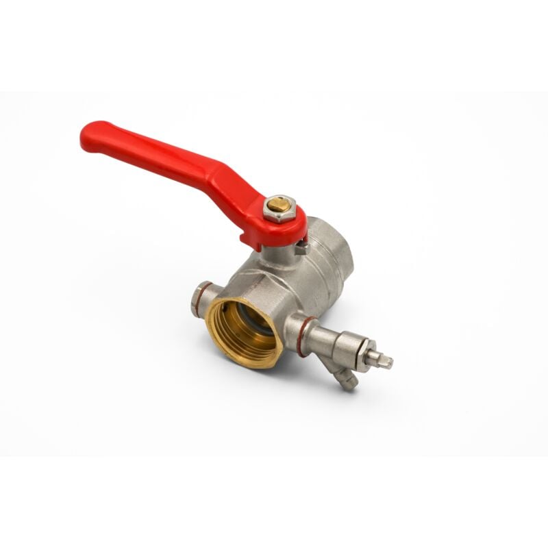 Stabilo Sanitär - Messing Kugelhahn DN25 1' Zoll Kugelventil Absperrhahn Entleerung