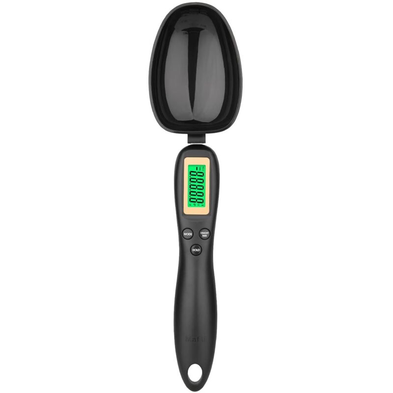 Messlöffel mit Graduierung 0,1 g bis 500 g, LCD-Display – 4 Wiegeeinheiten, Multifunktionale Lebensmittelwaage für Küche, Medizin und mehr