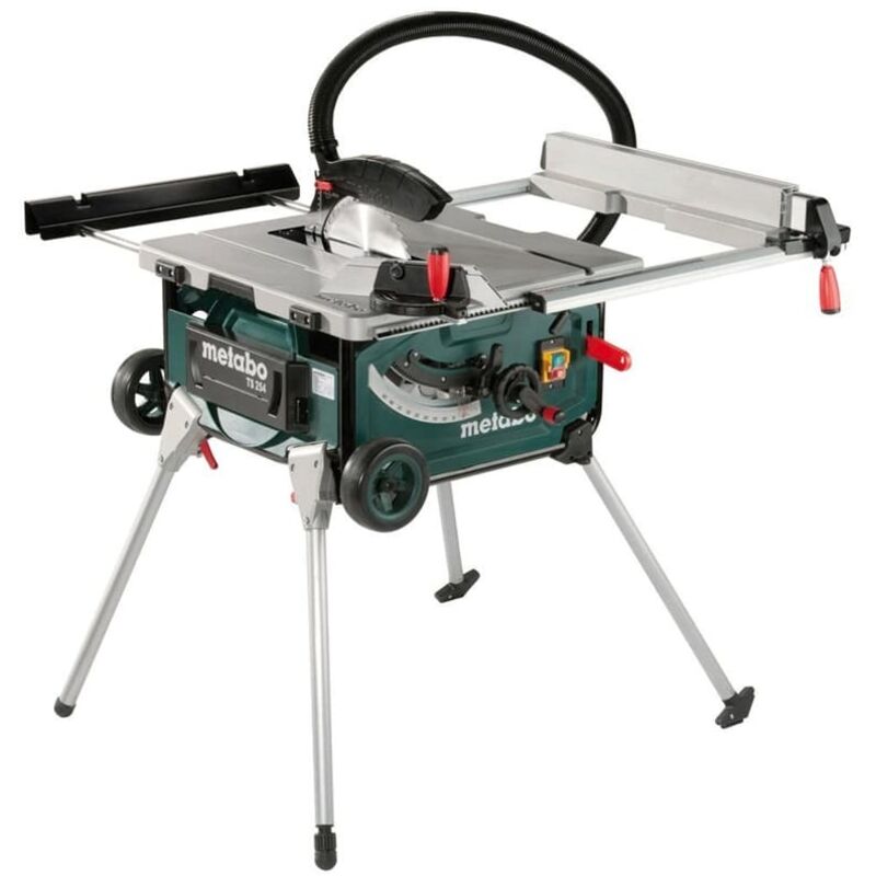 Metabo - Tischkreissäge ts 254 mit Untergestell /Trolleyfunktion + Sauger asr 2025