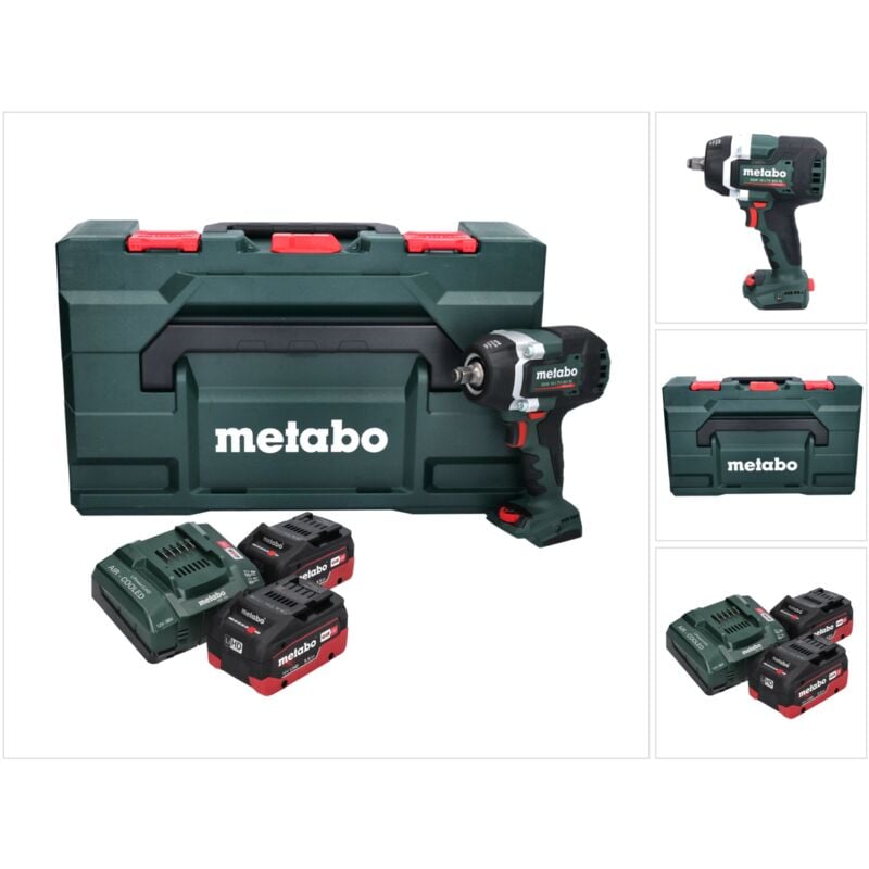 Metabo SSW 18 LTX 800 BL Akku Schlagschrauber 18 V 800 Nm 1/2' ( 602403660 ) Brushless + 2x Akku 5,5 Ah + Ladegerät + metaBOX