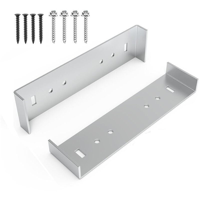 Metall-Briefkasten-Montagehalterung mit 20,3 cm breitem Boden, Briefkasten-Zubehör, robustes Aluminium mit 8 Schrauben, Briefkasten-Zubehör aus Metall