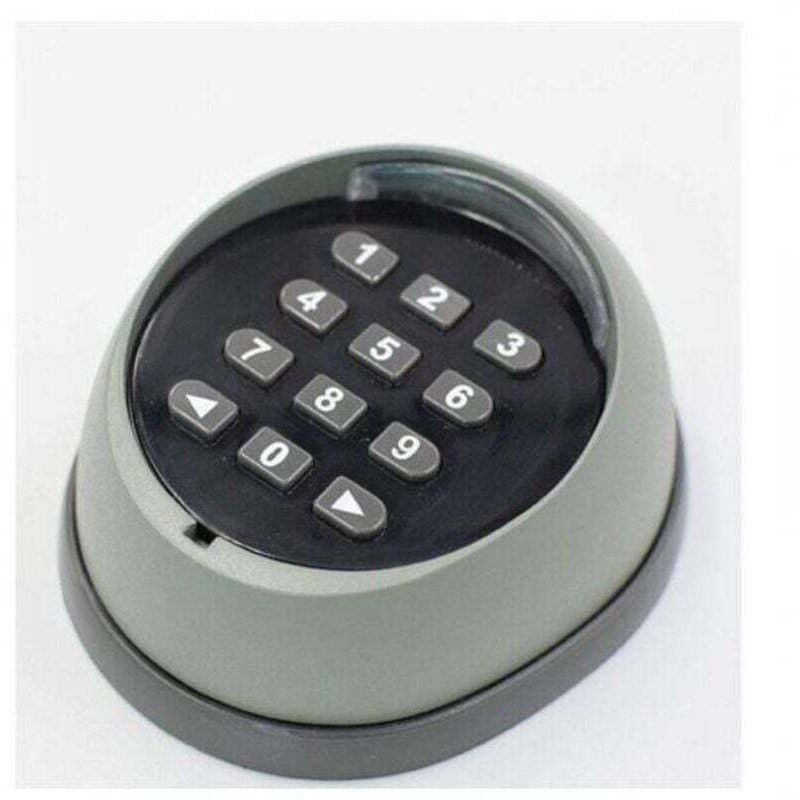 Metall-Tastatur für Garagentoröffner, XU, 433-MHz-Rolling-Code-Tastatur, hochwertige Garagentor-Zugangskontrolltastatur, Schwarz und Grau (Farben