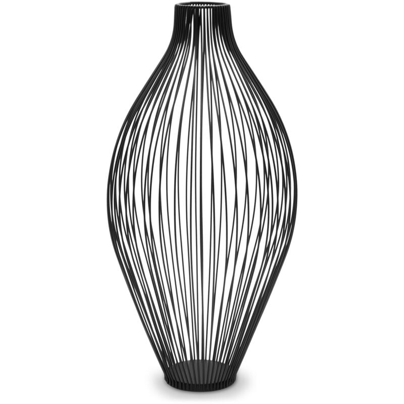 Metall Vase im Gitter Design für Trockenblumen - 45 cm - Deko Ständer für Kunstblumen - Kunstpflanzen Halter elegant modern