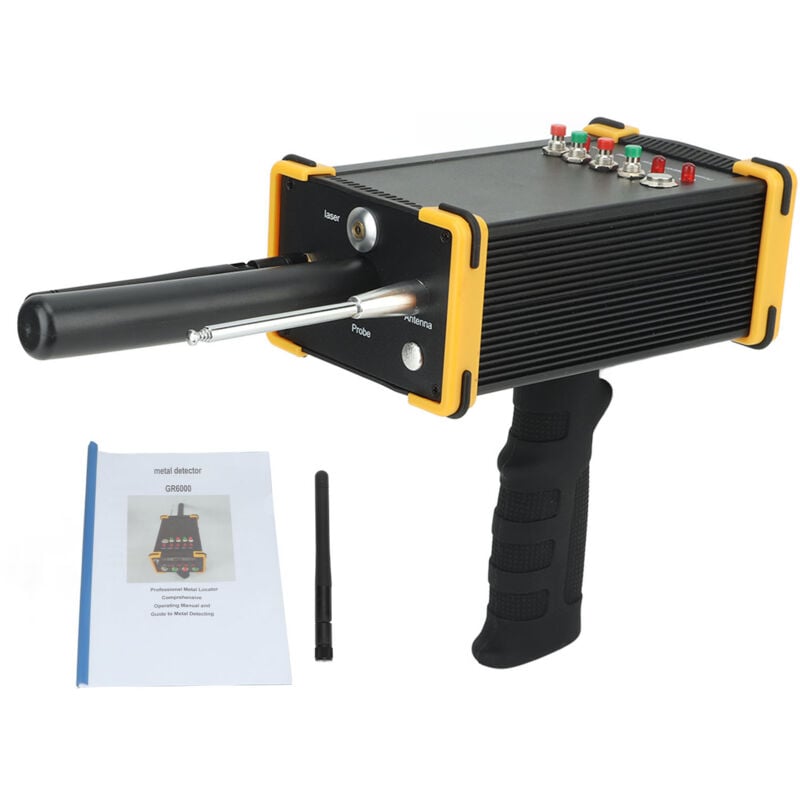 Metalldetektor 1000 m Bereich 15m Tiefe hohe Genauigkeit empfindlicher unterirdischer Schatzsuche Scanner für Gold Silber Kupfergelb - Eosnow