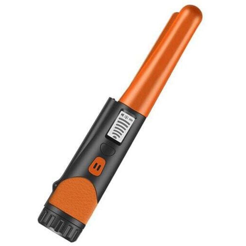Ymyny - Metalldetektor, hochempfindlich, Handmetalldetektor, Ein-Knopf-LED-Anzeige, Goldgräber-Zeiger, Metalldetektor, 1 Stück (Orange) mumu