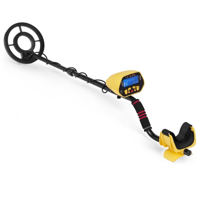 Metalldetektor mit Display - Wasserdichte Spule 21,5 cm - Einstellbar