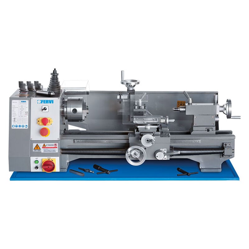 Metalldrehmaschine drehmaschine drehbank fräsaufsatz höhensupport Fervi 0657