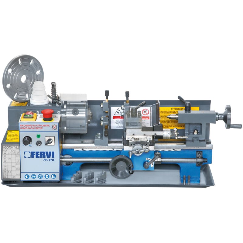 Metalldrehmaschine Drehmaschine Tischdrehmaschine Drehbank Fervi 0716