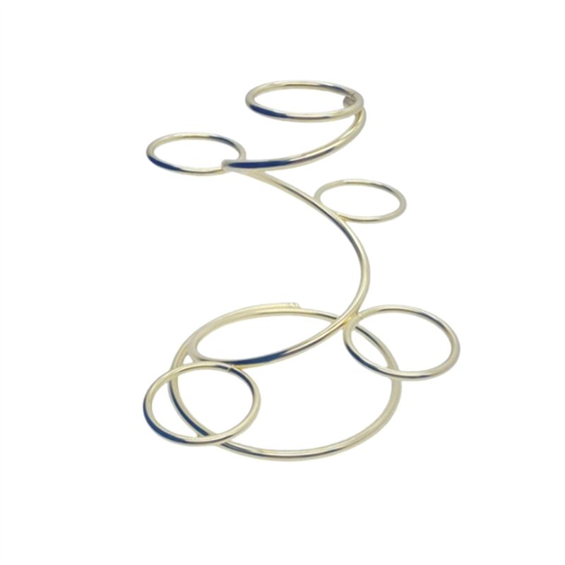 Metallsockel mit 5 Kugeln, natürliche Kugel, Eierhalter, Display, Heim- und Bürodekoration, Geschenke, Multi-Ball-Spiralhalterung-A