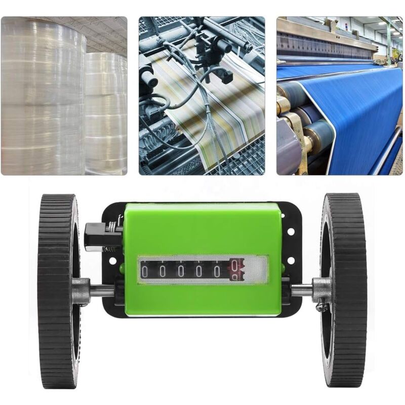 Meterzhler,0-99999,9 Meter mechanische Lnge Zhler Meter Zhler,Rolling Rad rollzhler,zum Zhlen der Lnge von Textilien, Drucken, Kunstleder und mehr