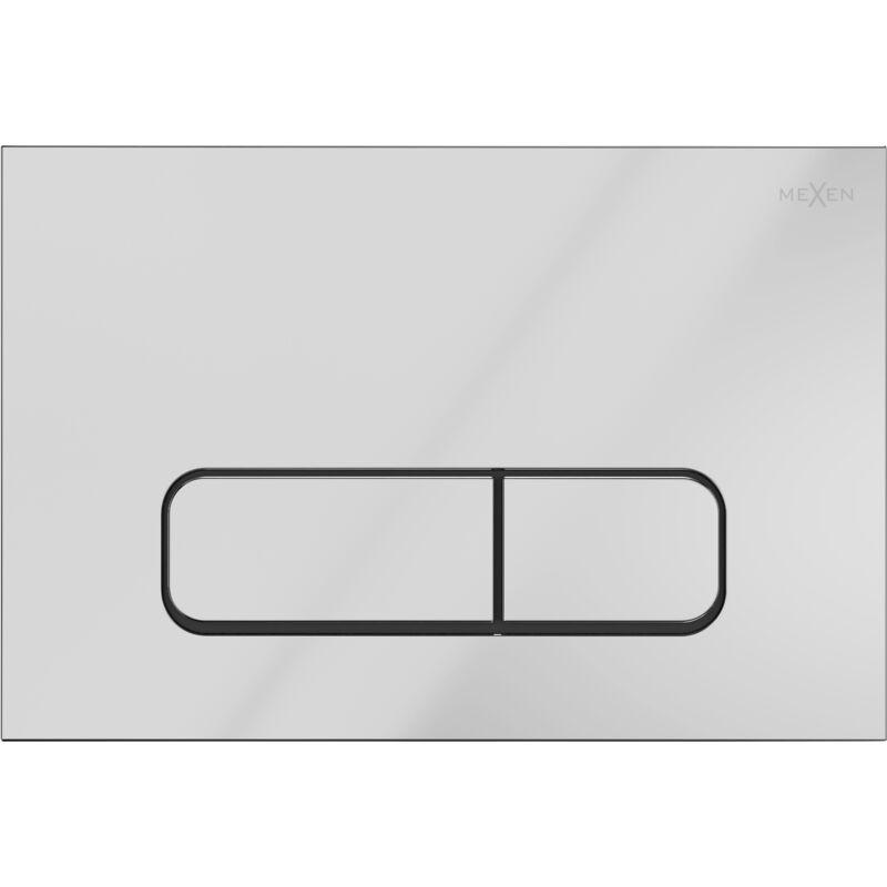 Fenix 02 Spülknopf, glänzendes Chrom - 600201 - Mexen