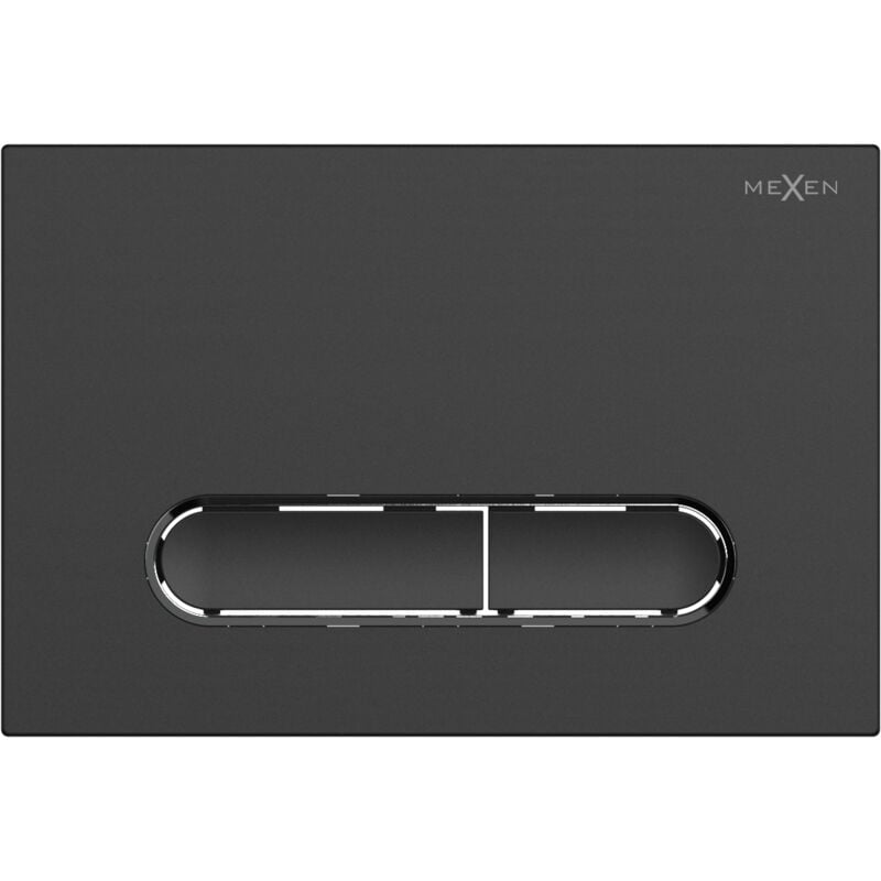 Fenix 11 Taste zur Betätigung der Spülung, Schwarz matt - 601103 - Mexen