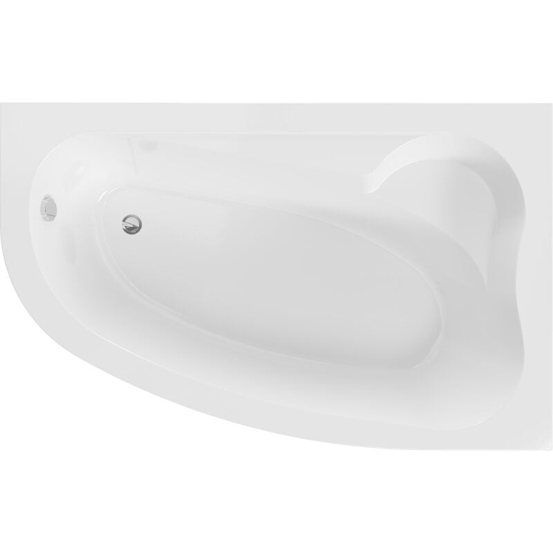 Westa Eckbadewanne rechts 160 x 100 cm, Weiß - 560116010002 - Mexen