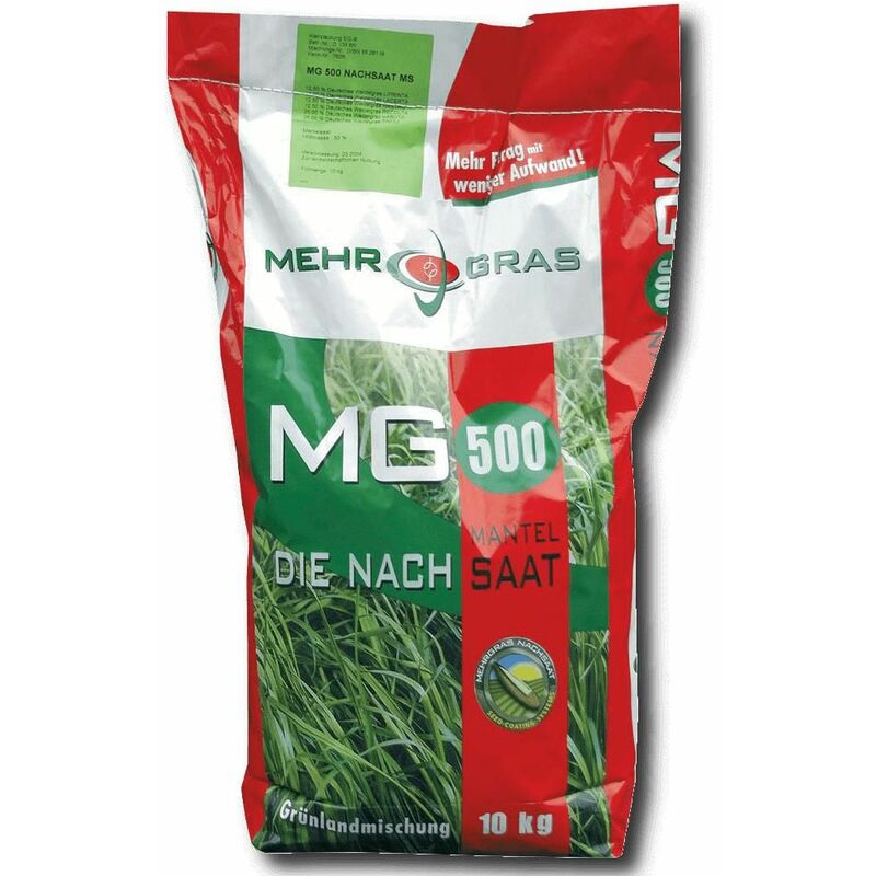 MehrGras MG 505 Grünland Nachsaat Mantelsaat mit Klee 10kg Weidesamen Grassamen