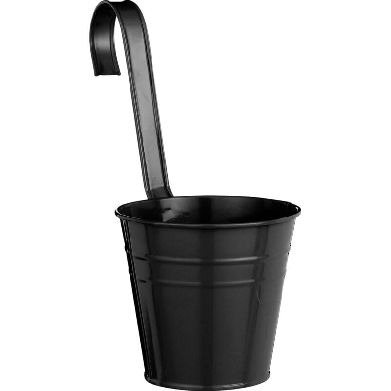 Mica Decorations - Topf Joey Eisen ø 13 x 12 cm hängend schwarz Topf