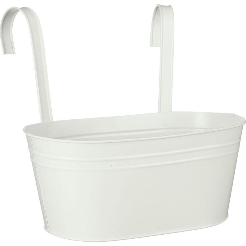 Mica Decorations - Topf Joey Eisen 13,5 x 30 x 17 cm hängend cremeweiß Topf