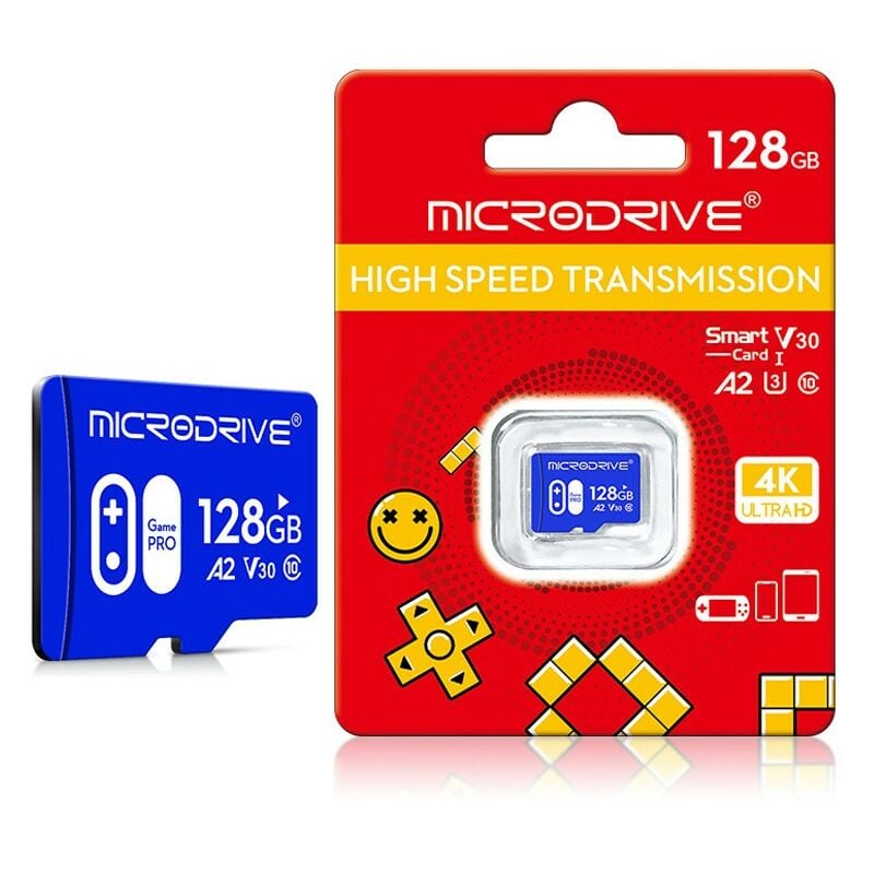 MicroSD 128GB- Geeignet für Überwachungskameras, Fahrrekorder, Mobiltelefone und Tablets