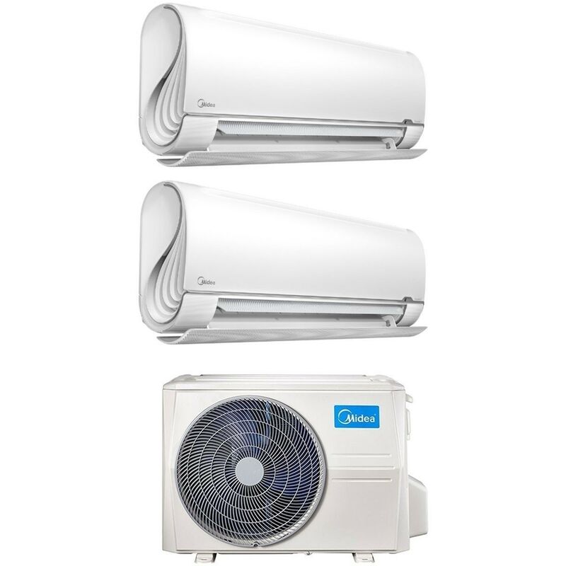 Midea Dual Split Inverter Klimagerät BreezeleSS+ 9+9 Serie mit M2OD-18HFN8-Q R-32 Wi-Fi Integrated 9000+9000 - Neu