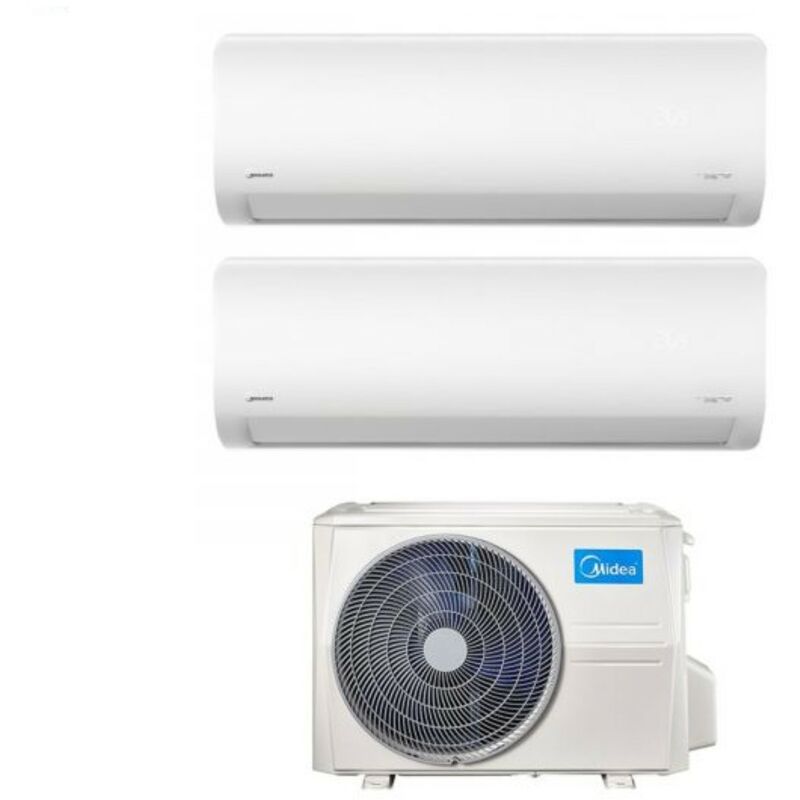 Dual Split Inverter Klimagerät xtreme 12+12 Serie mit M3OF-27HFN8-Q R-32 Wi-Fi Integrated 12000+12000 btu - Neu - Midea