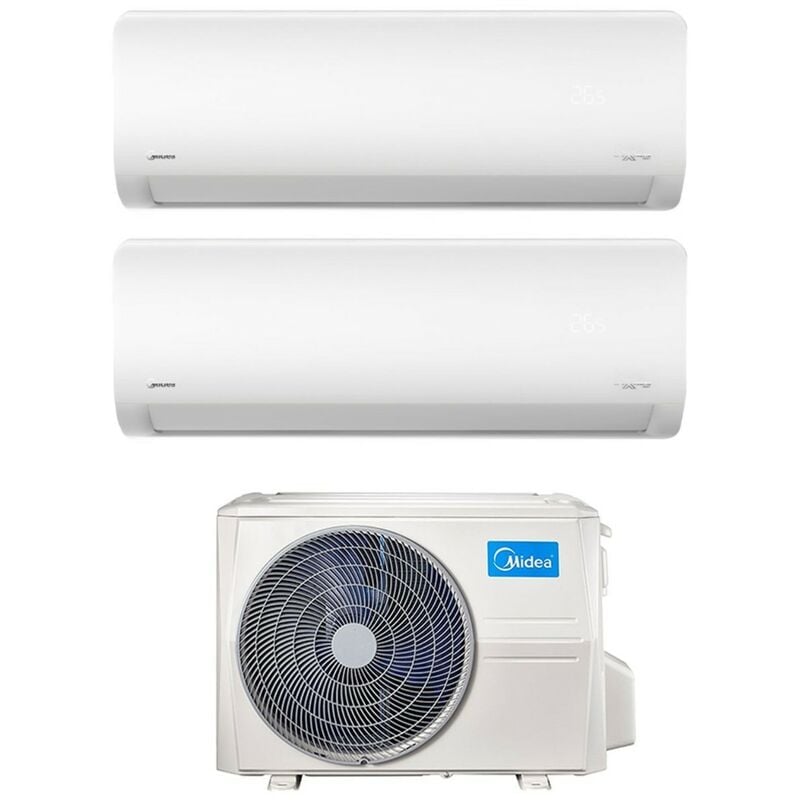 Dual Split Inverter Klimagerät xtreme 12+18 Serie mit M4O-36FN8-Q R-32 Wi-Fi Integrated 12000+18000 - Neu - Midea