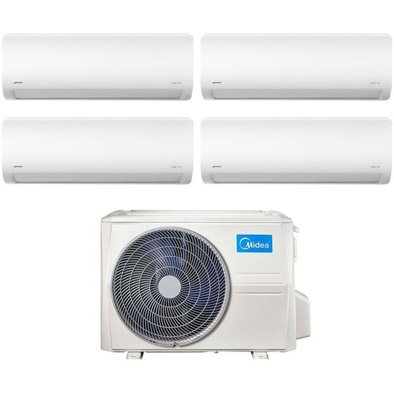 Quadri Split Inverter Klimagerät xtreme Serie 9+12+12 mit M4O-36FN8 R-32 Wi-Fi Integrated 9000+12000+12000 - Neu - Midea