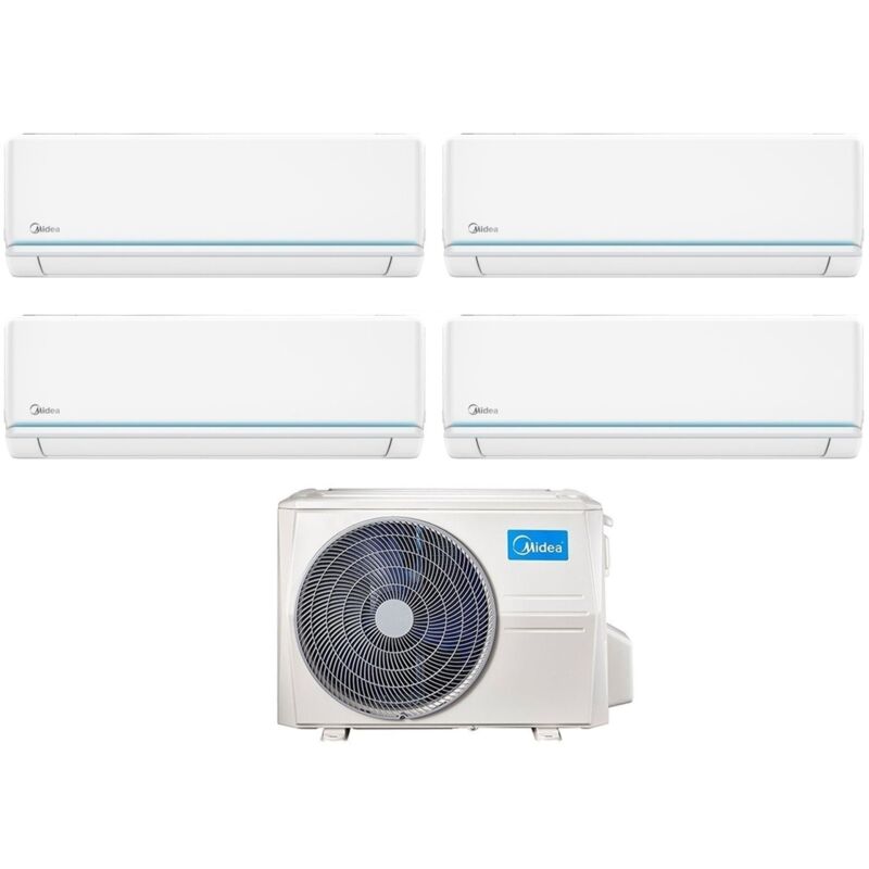 Quadri Split Inverter Klimageräte Serie evolution 9+9+12+18 mit M40B-36HFN8 R-32 Wi-Fi Optional 9000+9000+12000+18000 - Midea