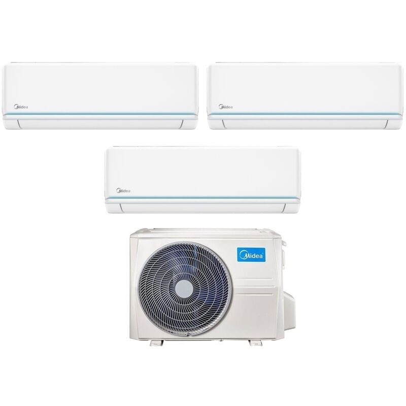 Midea Trial Split Inverter Klimagerät Serie EVOLUTION 9+9+12 mit M3OF-27HFN8-Q R-32 Wi-Fi Optional 9000+9000+12000