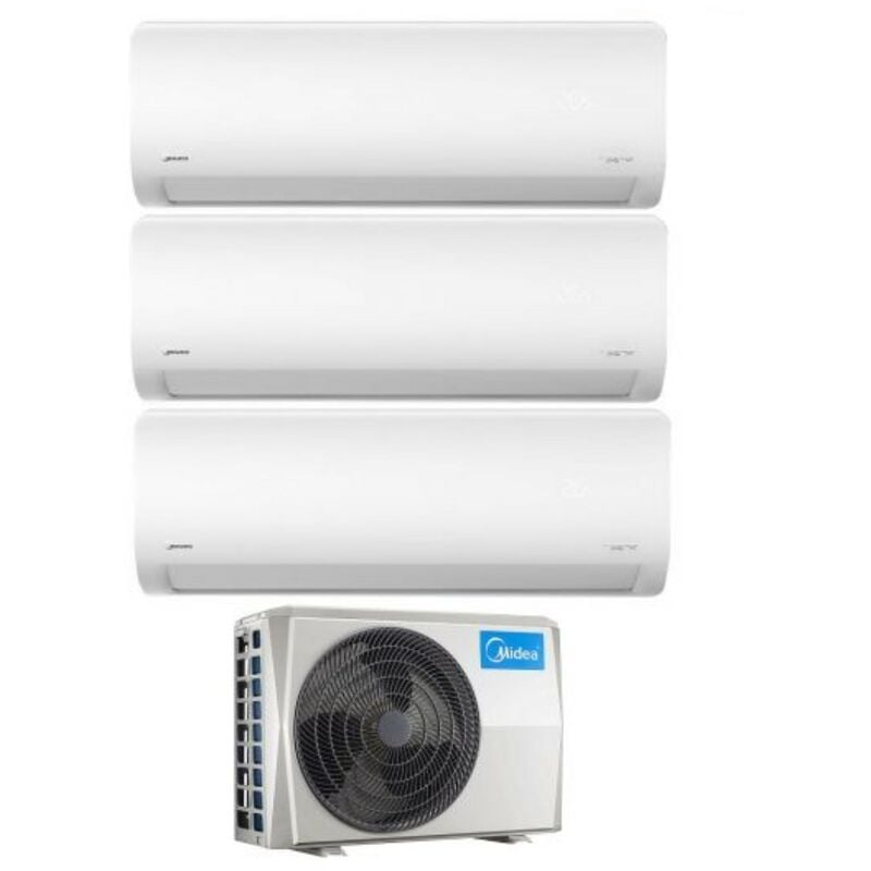 Trial Split Inverter Klimagerät xtreme Serie 9+9+12 mit M3O-27NF8 R-32 Wi-Fi Integrated 9000+9000+12000 btu - Neu - Midea