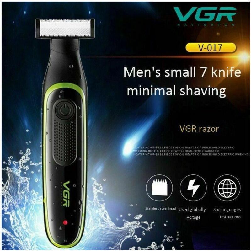 Trade Shop - mikro elektrischer wiederaufladbarer rasierer bart haar nasenhaar mann tragbar usb -