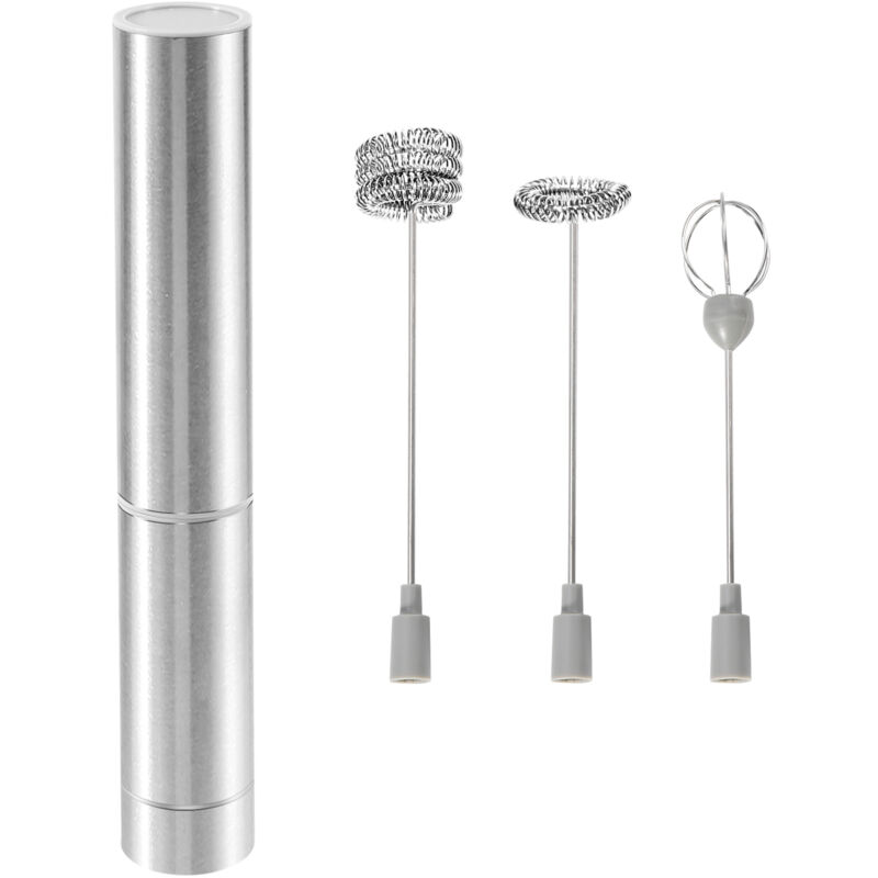 Tlily - Milch SchäUmer Handheld Drei-Schicht Schnee- Batterie Betriebene Elektrische Schaum Maschine für Kaffee, Latte, HeißE Schokolade